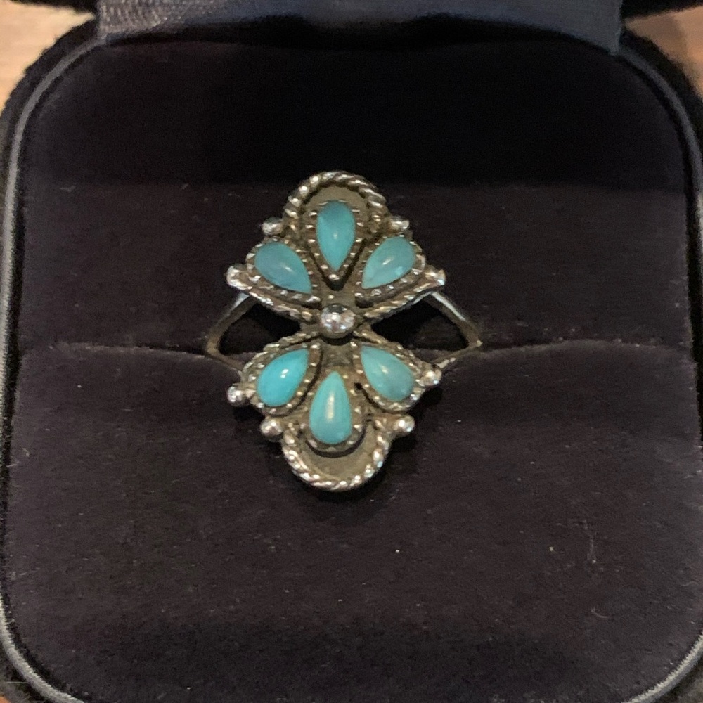 Sterling silver turquoise ring | size 7